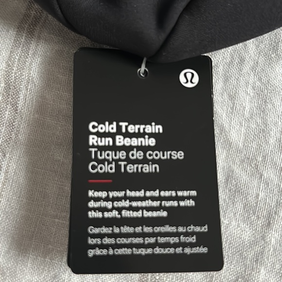 Lululemon Cold Terrain Run Beanie OS Black - Picture 4 of 6